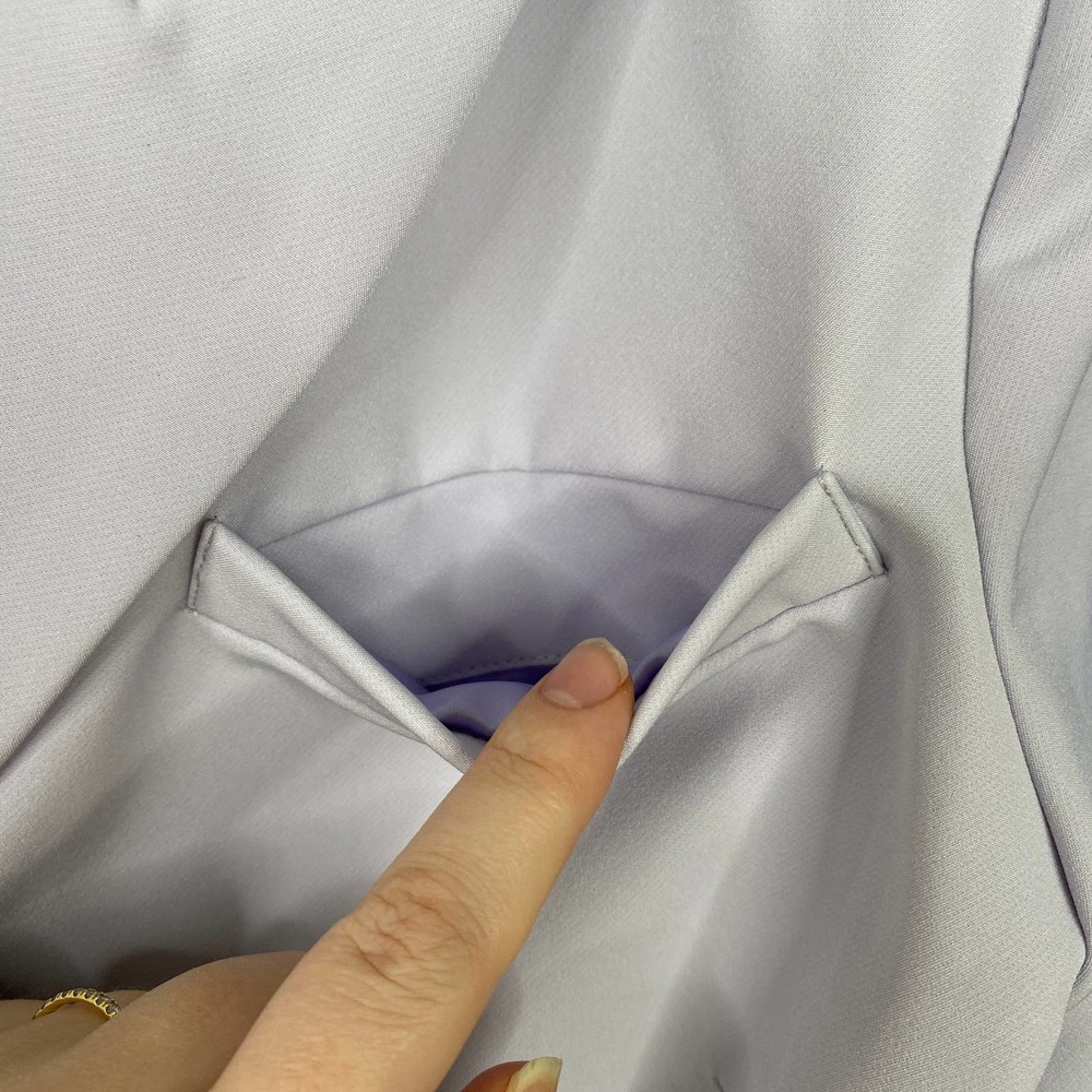 SONG OF STYLE lilac purple double breasted crop blazer M - Picture 6 of 8